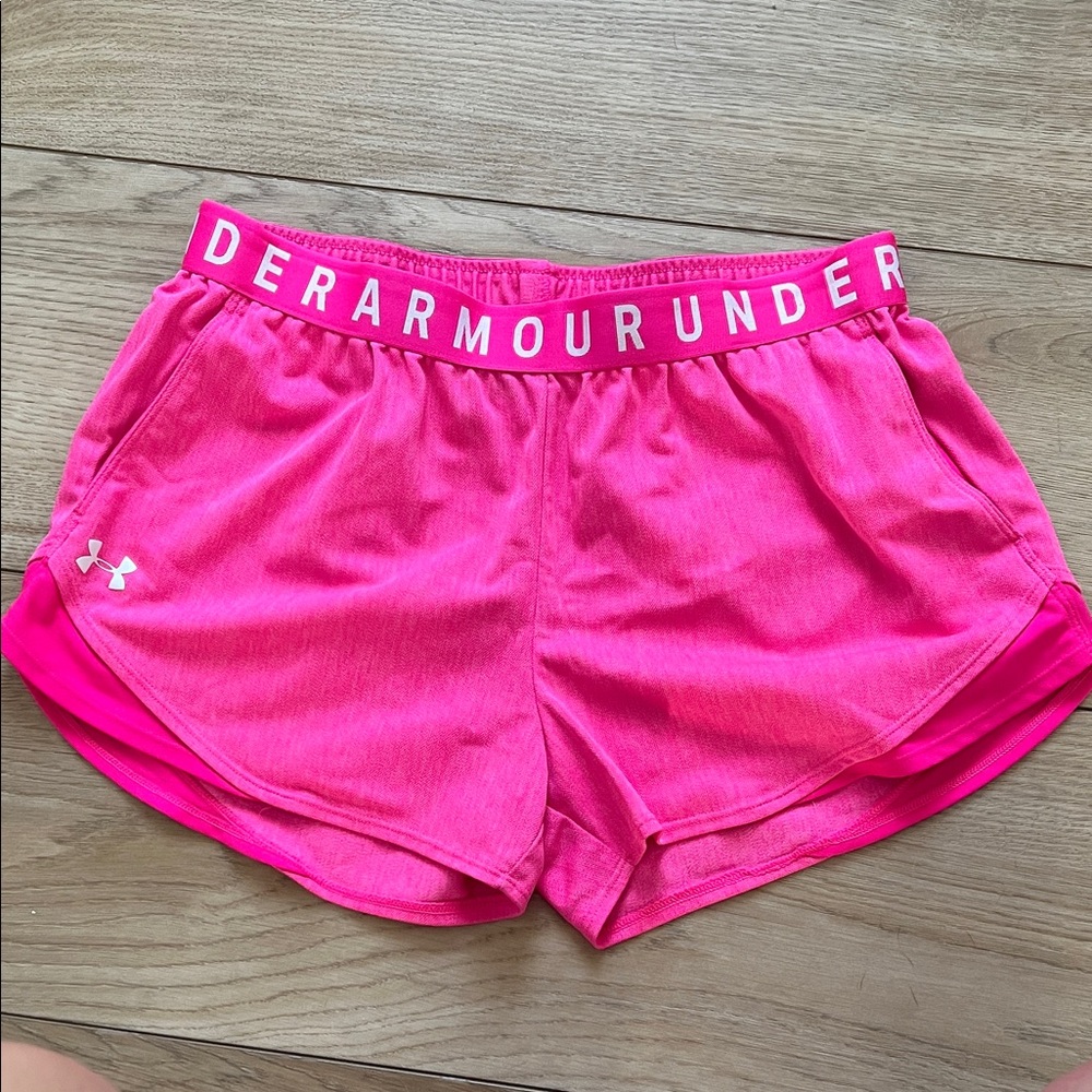 Under Armour Women's Vibrant Pink Athletic Shorts